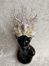 Load image into Gallery viewer, Winter White Stag Crown