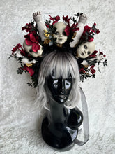 Load image into Gallery viewer, Haunted Doll Garden Headpiece