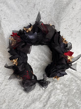 Load image into Gallery viewer, Dark Angel Floral Wreath Crown
