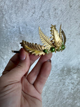 Load image into Gallery viewer, Green Garden Brass Fern Crown