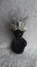 Load and play video in Gallery viewer, Winter White Stag Crown