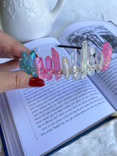 Load image into Gallery viewer, LGBTQIA Flag Crystal Crowns