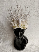 Load image into Gallery viewer, Winter White Stag Crown
