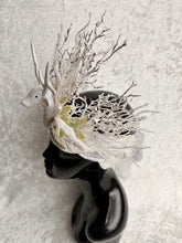 Load image into Gallery viewer, Winter White Stag Crown
