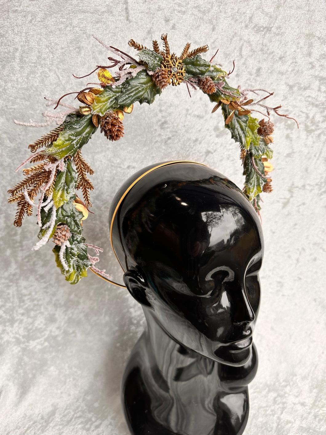 Gilded Winter Halo Crown