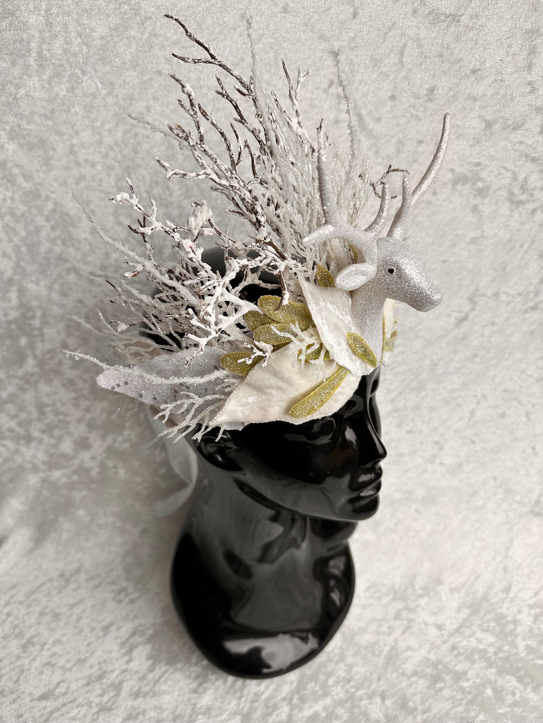 Winter White Stag Crown